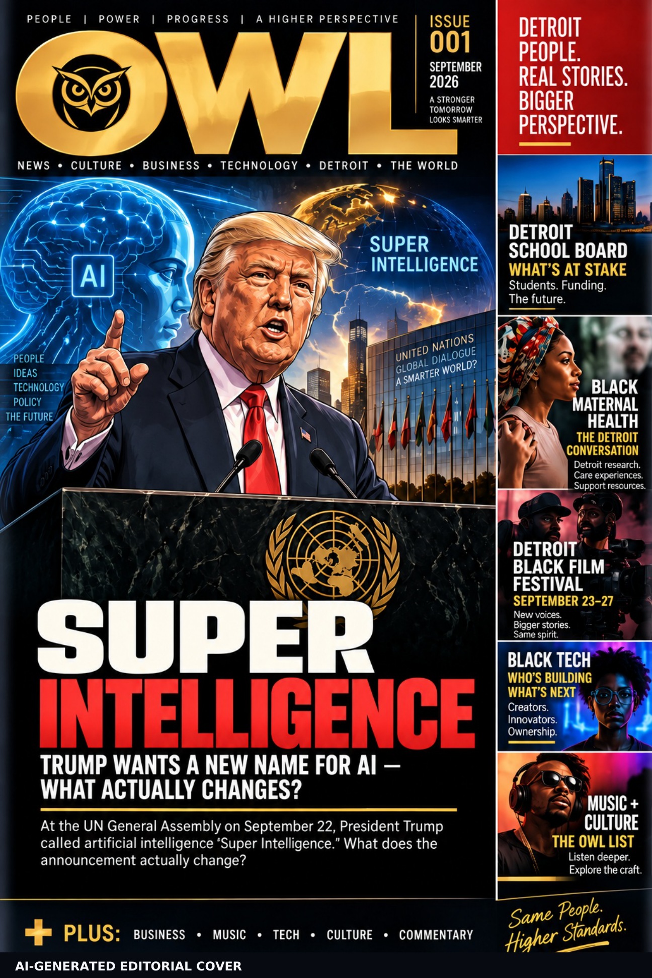 OWL Issue 001: Super Intelligence cover